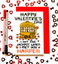 Valentine's Personalised Card, Customised I Hit The Jackpot Love Card - Image 1
