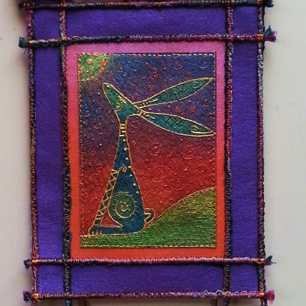 HHPO189 Moon Gazey Hare Wall Hanging 