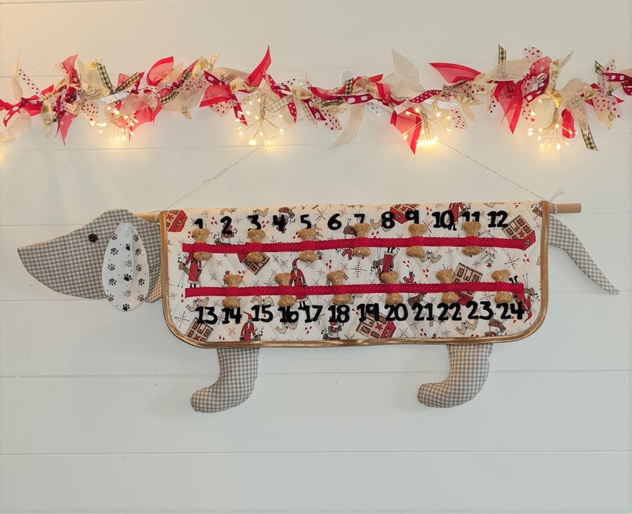 Dog Advent Calendar (Light brown designs)