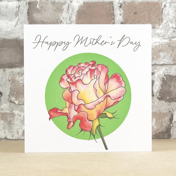 Mother's Day Card Rose