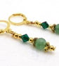 Green Aventurine and Crystal Earrings - Image 4