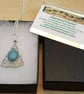 Triangle Filigree boho Amazonite necklace. Virgo jewelry - Image 5