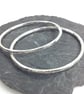 Silver Bangle oval bangle  - Image 2