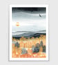 Autumn Mist Illustrated Art Print  - Image 4