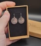 Sterling Silver Hammered Circle Dangle Earrings  - Image 8