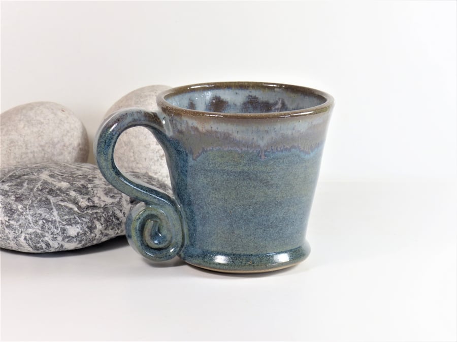 Dark Clouds over Brooding Forest Mug  Tea, CoffeeCeramic Stoneware Pottery