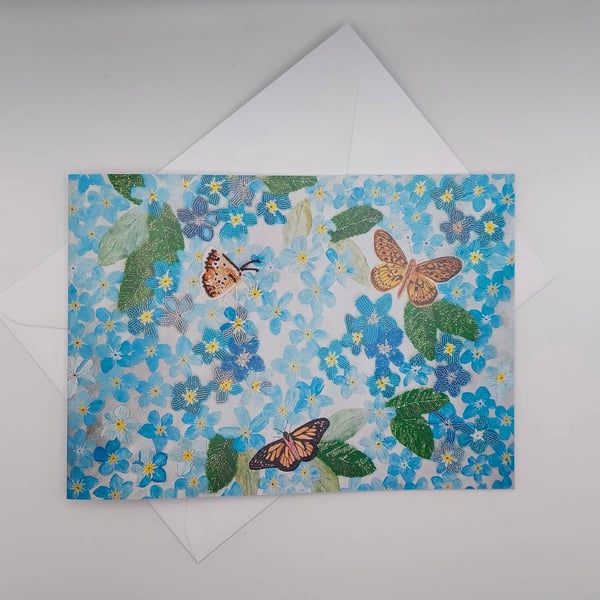 Forget-Me-Not Sympathy Greeting Card