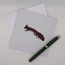 Perfectly Imperfect Red Squirrel Greetings Card