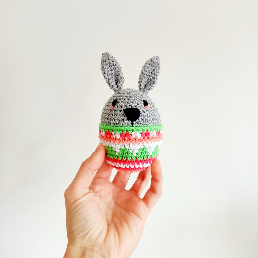 Easter Bunny Egg Green Animal Crochet Toy