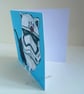 Stormtrooper Star Wars Cat Art Greeting Card From my Original Painting - Image 5