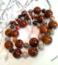 Statement Bronzite & Agate Silver Plate Necklace - Image 5