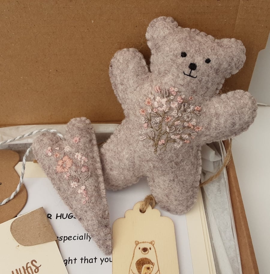 Sold, Reserved for Lynne, Letterbox gift, Sending Bear Hugs 