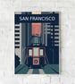 San Francisco retro travel poster, San Francisco travel print, USA travel print - Image 5