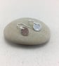 Hammered Small Sterling Silver Circle Disc Earrings - Image 2