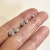 Studs, Recycled Silver Stud Earrings, Pebble Studs, Small Earrings