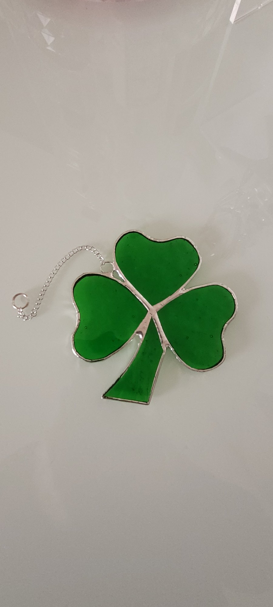       Stained glass   Irish  Shamrock 