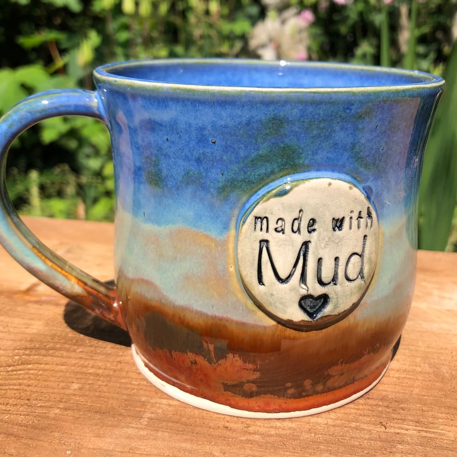 Wheel Thrown Pottery Ceramic Made With Mud Bucket Mug