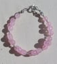 SALE - Rose Quartz Gemstone Beaded Chakra Bracelet "Amado" - Image 3