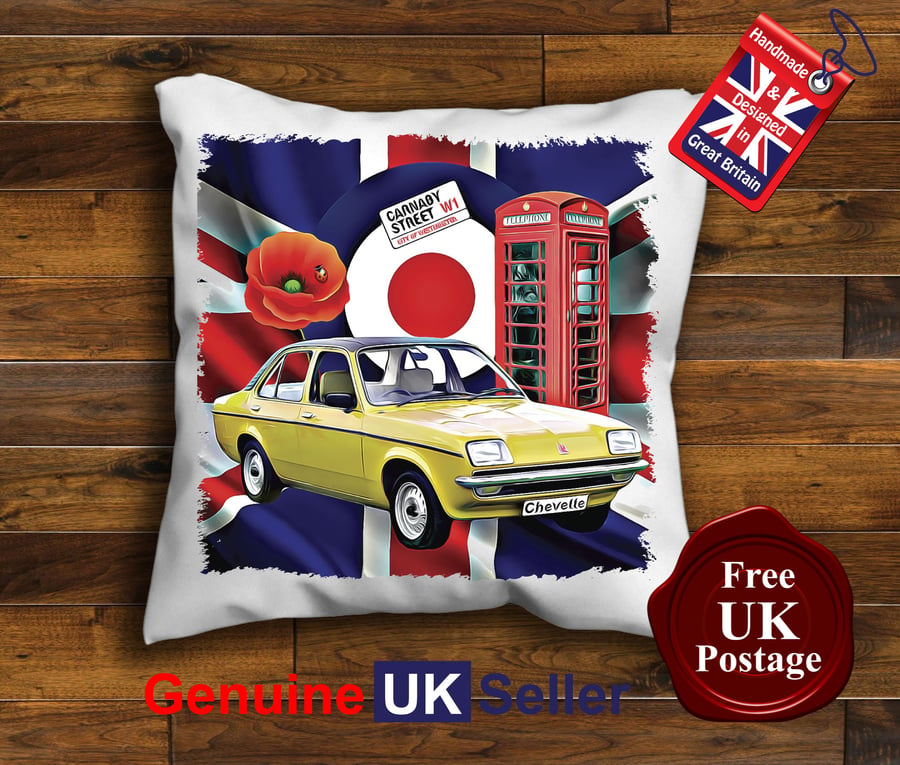 Vauxhall Chevette Cushion Cover, Choose Your Size