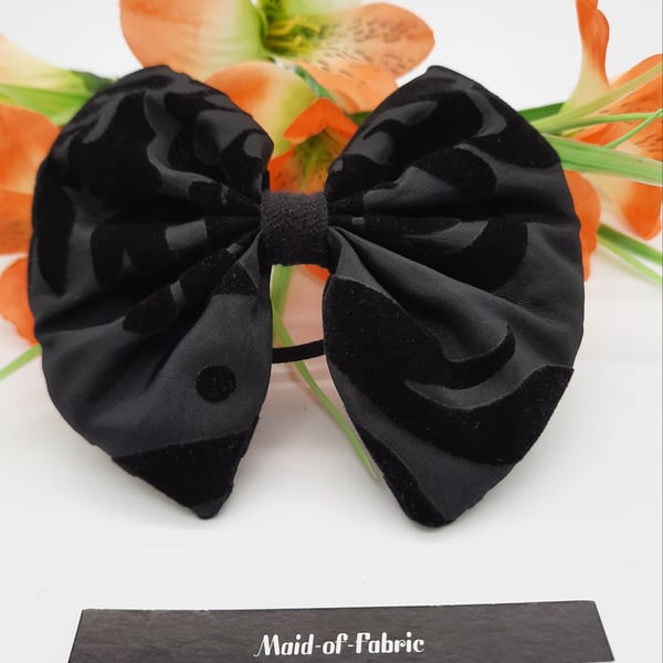 Hair bow, black pattern,  3 for 2 offer. 