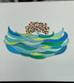 Lady Cold Water Swimmer, Watercolour  - Image 4