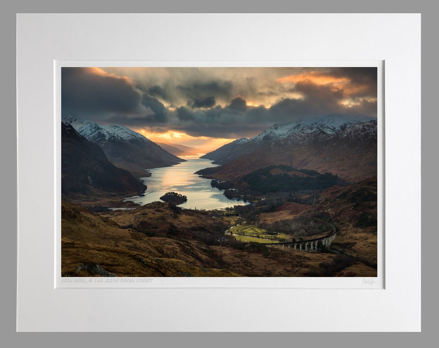 Loch Shiel & The Glenfinnan Viaduct, Scotland - A3 (50x40cm) Unframed Print