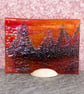 "Red Sky" -  A Fused Glass Picture - 9250 - Image 7