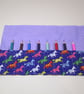 Multi coloured unicorn Fabric Pencil Roll includes 8 pencils - Image 1