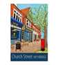 Weybridge Church Street travel poster print by Susie West - Image 4