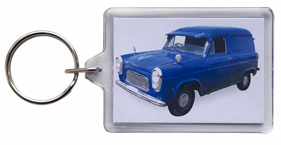 Ford Thames 7cwt 1960 Van - Keyring with 50x35mm Insert - Car Enthusiast
