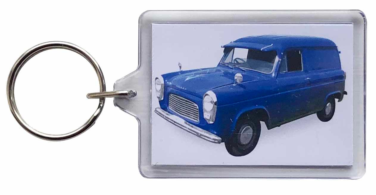 Ford Thames 7cwt 1960 Van - Keyring with 50x35mm Insert - Car Enthusiast