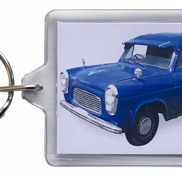 Ford Thames 7cwt 1960 Van - Keyring with 50x35mm Insert - Car Enthusiast