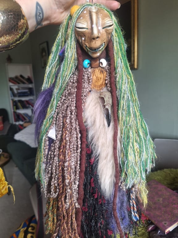 Spirit doll,witches ward, altar, poppet doll, protection, witch, shaman doll 