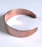Copper Hand Stamped Hearts Cuff - Image 2