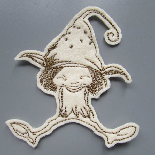 Cheeky Imp Embroidered Sew on Applique Patch