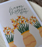 Happy Mothers Day, Modern Calligraphy, Daffodils, Muted Colour Palette, Greeting - Image 2