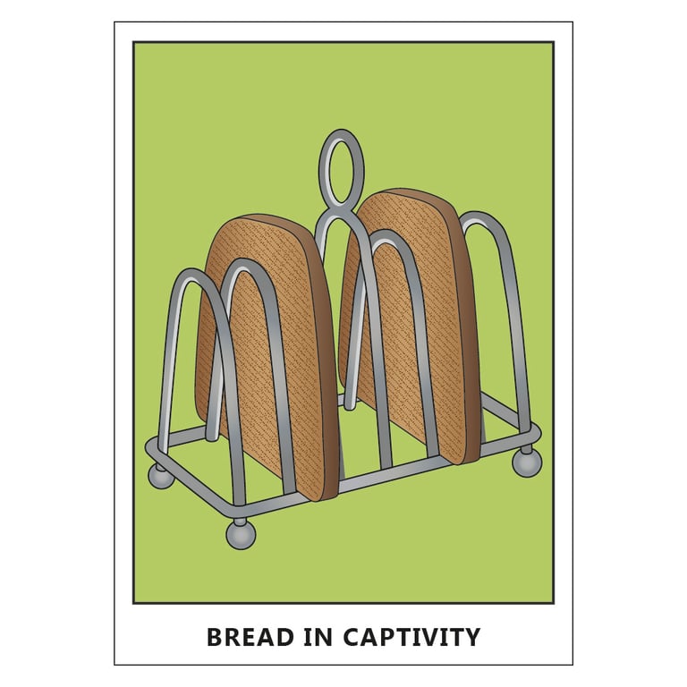 Bread In Captivity Postcard