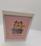 Handmade Cat In A Box Card - Image 1