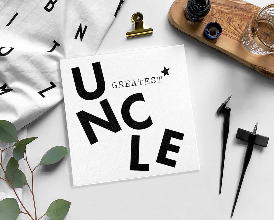 UNCLE Birthday card - Blank card