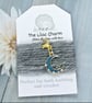Turquoise Crescent Stitch Marker - Image 2