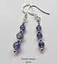Designer AA 5.55ct Tanzanite Sterling Silver Earrings  - Image 3