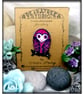 Owl Brooch, Handmade, Purple - Image 2