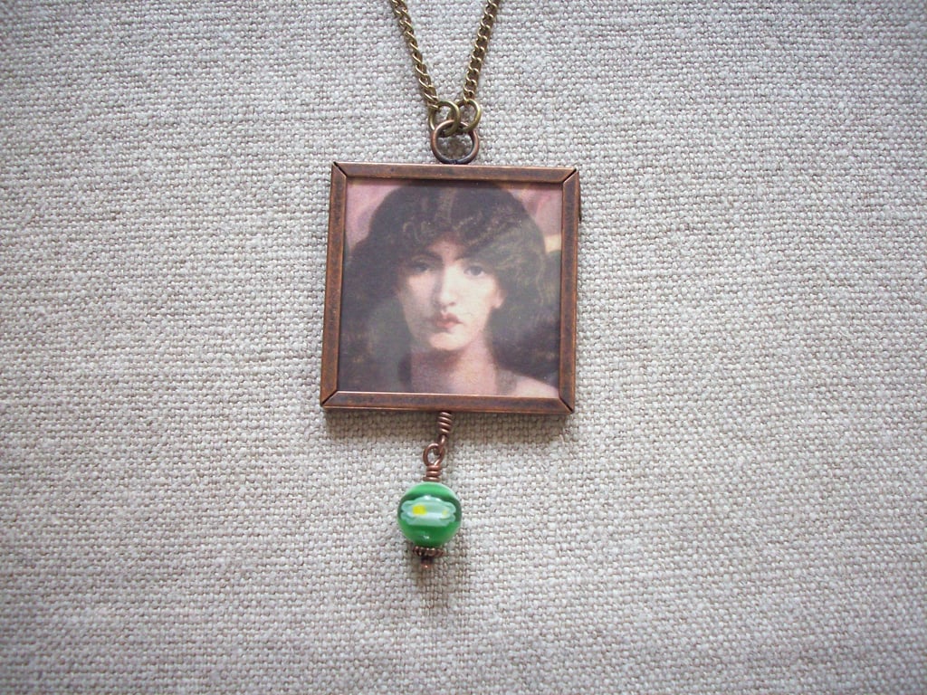 Dante Gabriel Rossetti 'Astarte Syriaca' Art Necklace