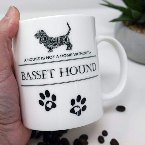 Basset Hound, Basset, Basset Gift, Bone China, Dog Lover, Pet Lover Gift, Coffee