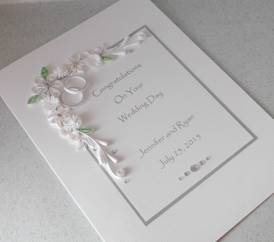 Wedding congratulations card - Folksy