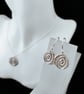 Handmade Fine Silver Pendant Necklace- Fiddlehead Design - Image 4