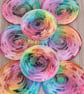 Rainbow squirrel resin coasters - Set of four