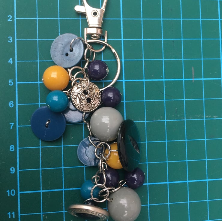 Repurposed vintage button and costume jewellery... Folksy