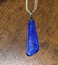 Sparkly Blue Glass Pendant - 1261 - Image 2
