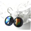 Handmade Fused Dichroic Glass Earrings 220